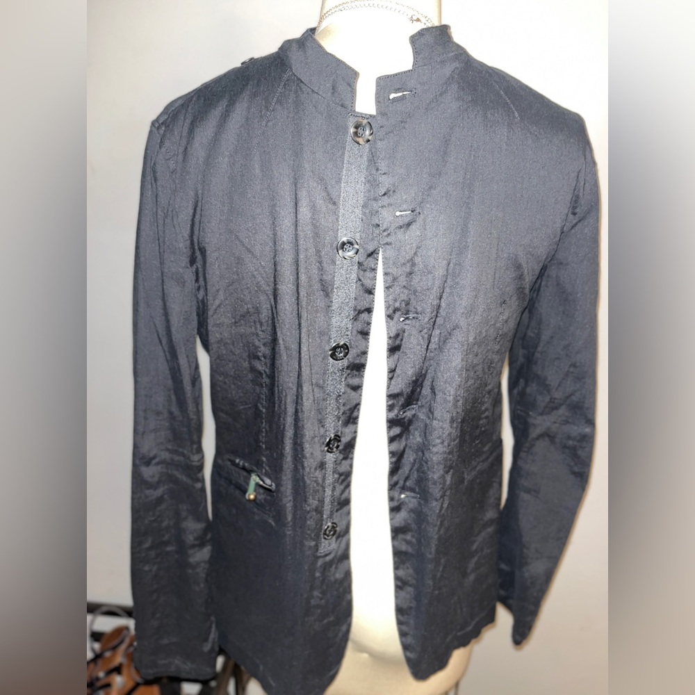 ZARA Men Black Tag Collection, Military Style Jacket, Charcoal, Size 44